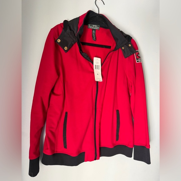 Ralph Lauren Active Red and Black Patch Jacket, NWT, Women’s XL - Picture 2 of 8